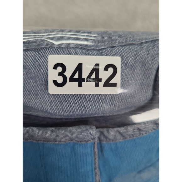 LL Bean Womens Rugby Sweatshirt Med Stripe Pullover‎ Mock neck 1/4 Blue - Picture 9 of 9